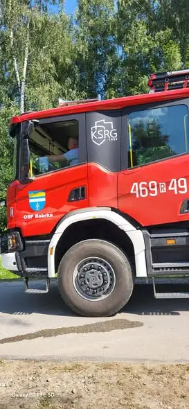 Pożar w cukierni w Polańczyku – strażacy w akcji