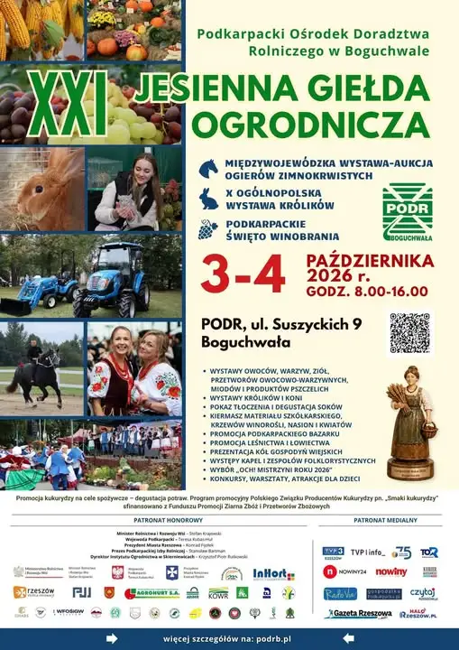 Jesienna Giełda Ogrodnicza w Boguchwale – 3 i 4 października 2026