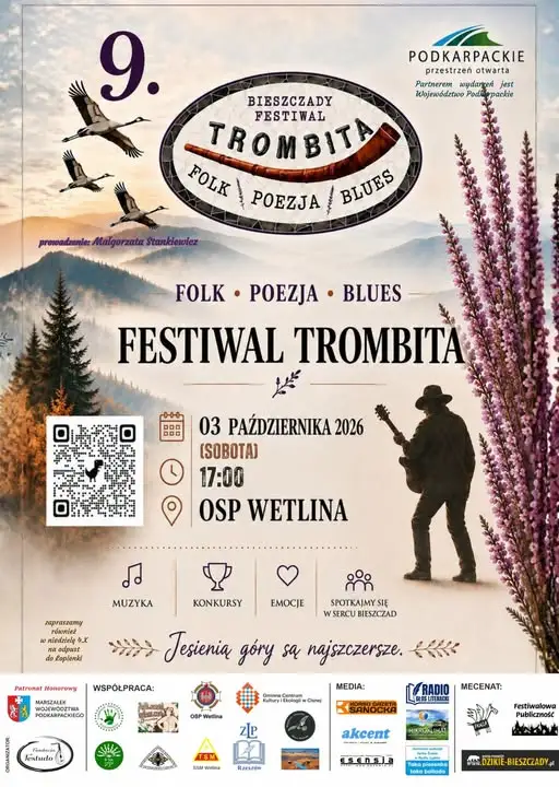 Trombita 2026: folk, poezja i blues w Wetlinie już 3 października