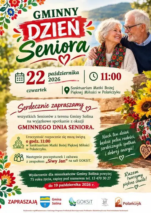 Gminny Dzień Seniora w Solinie – już jutro!
