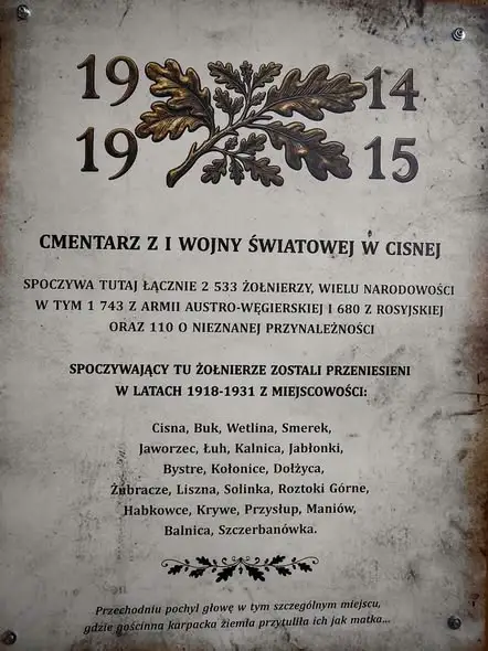 30 tys. zł na rekonstrukcję pomnika na Cmentarzu Wojennym w Cisnej
