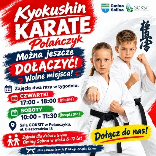 Kyokushin Karate w Polańczyku zaprasza dzieci na treningi – są wolne miejsca