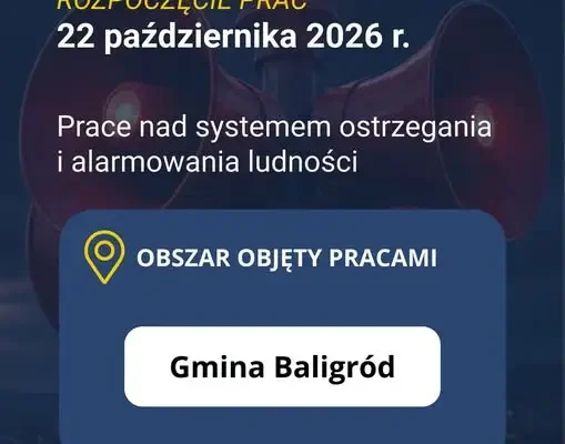 Baligród: rusza budowa systemu ostrzegania i alarmowania ludności