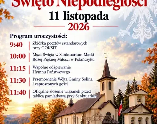11 listopada w Polańczyku – program obchodów Święta Niepodległości w Gminie Solina