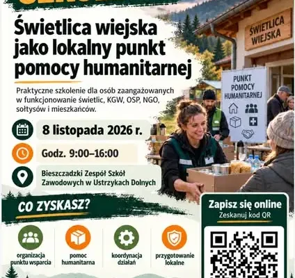 Bezpłatne szkolenia z bezpieczeństwa i pomocy humanitarnej w Ustrzykach Dolnych